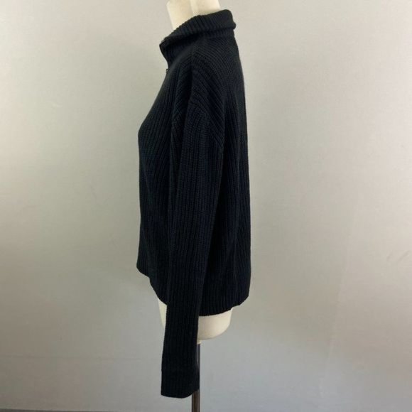 NWT CLOTH BY DESIGN Black Zip Up Sweater (M) - Picture 4 of 8